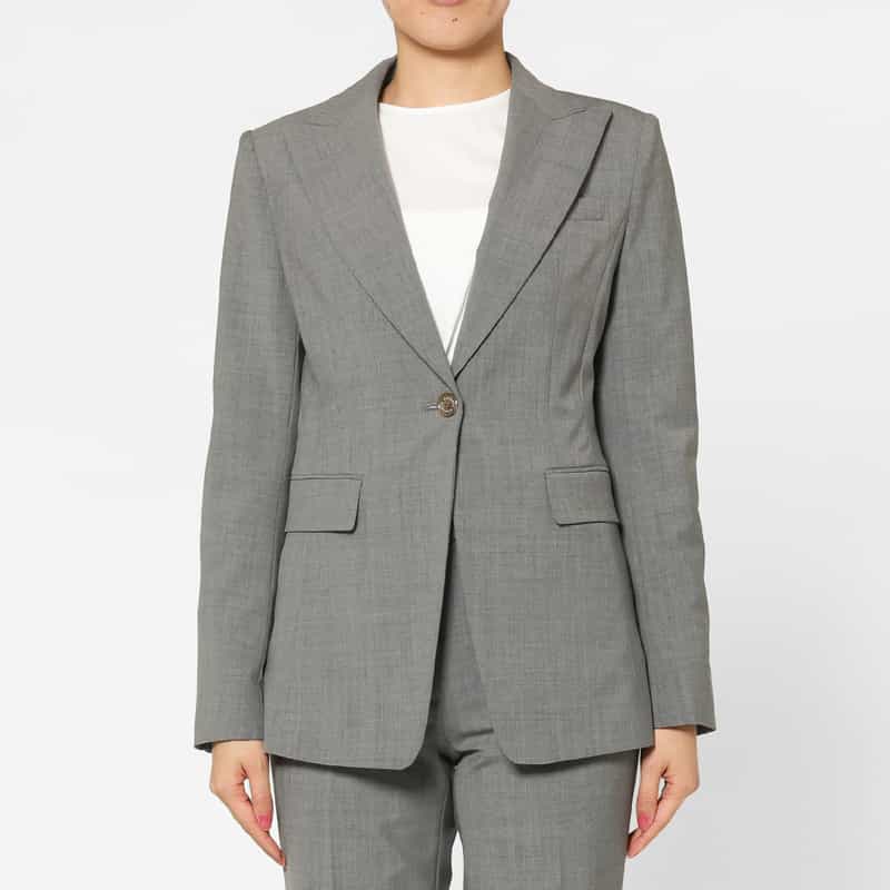 BARNEYS NEW YORK セットアップ トロピカルウール素材 テーラードジャケット LIGHT GRAY