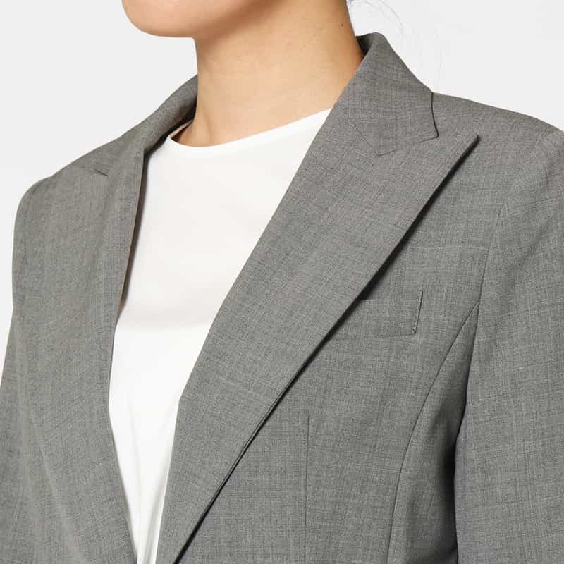 BARNEYS NEW YORK セットアップ トロピカルウール素材 テーラードジャケット LIGHT GRAY