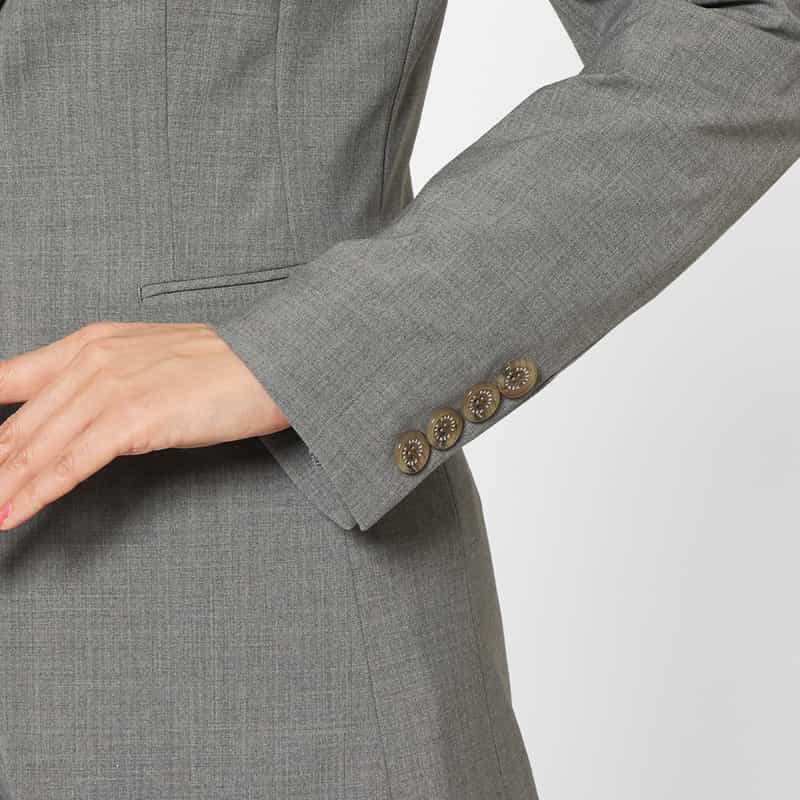 BARNEYS NEW YORK セットアップ トロピカルウール素材 テーラードジャケット LIGHT GRAY