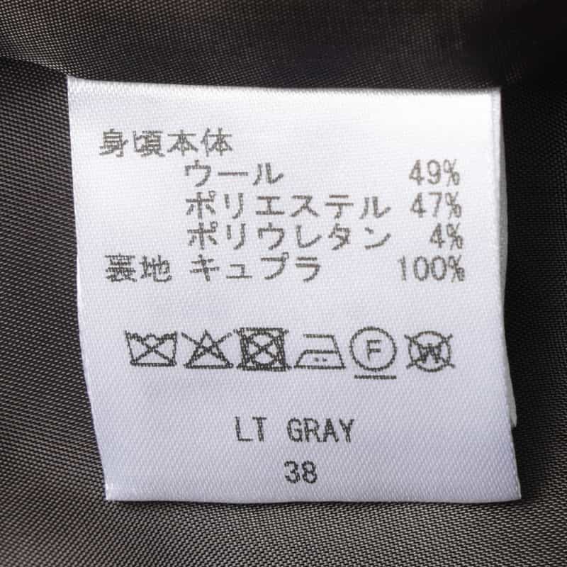 BARNEYS NEW YORK セットアップ トロピカルウール素材 テーラードジャケット LIGHT GRAY