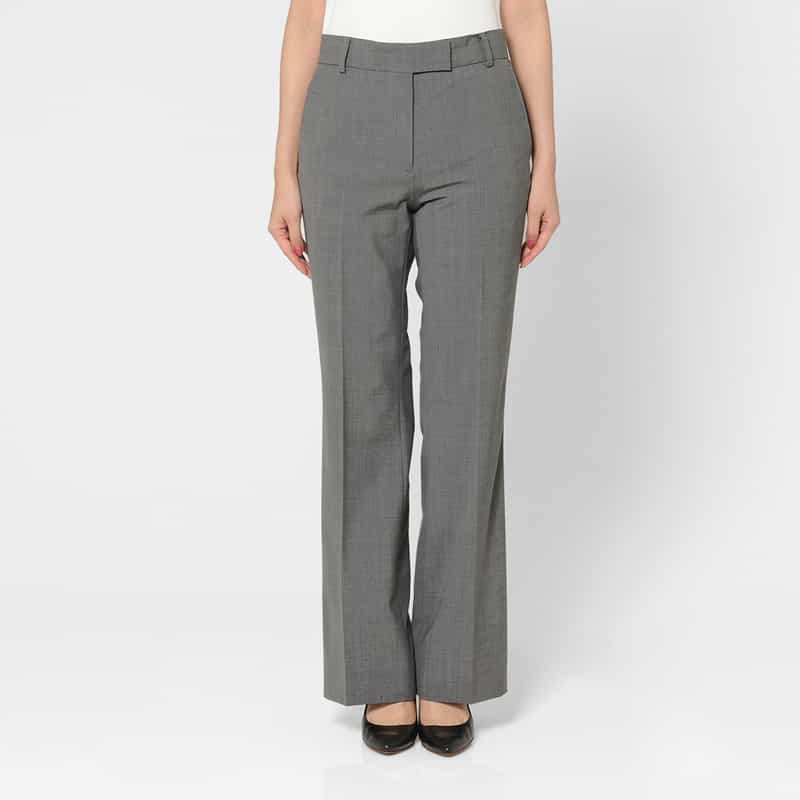 BARNEYS NEW YORK セットアップ トロピカルウール素材 ブーツカットパンツ LIGHT GRAY