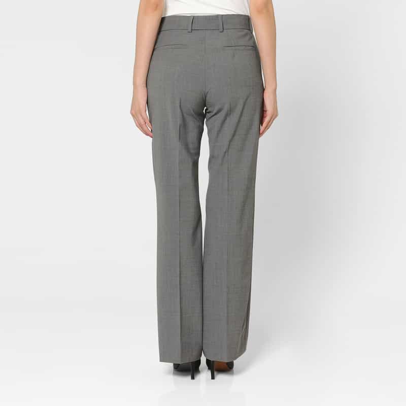 BARNEYS NEW YORK セットアップ トロピカルウール素材 ブーツカットパンツ LIGHT GRAY