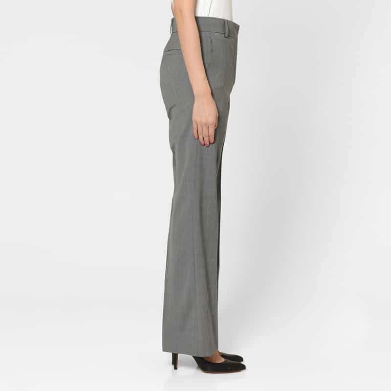 BARNEYS NEW YORK セットアップ トロピカルウール素材 ブーツカットパンツ LIGHT GRAY