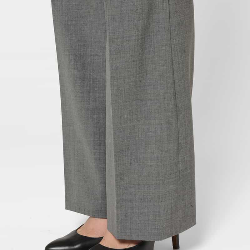 BARNEYS NEW YORK セットアップ トロピカルウール素材 ブーツカットパンツ LIGHT GRAY