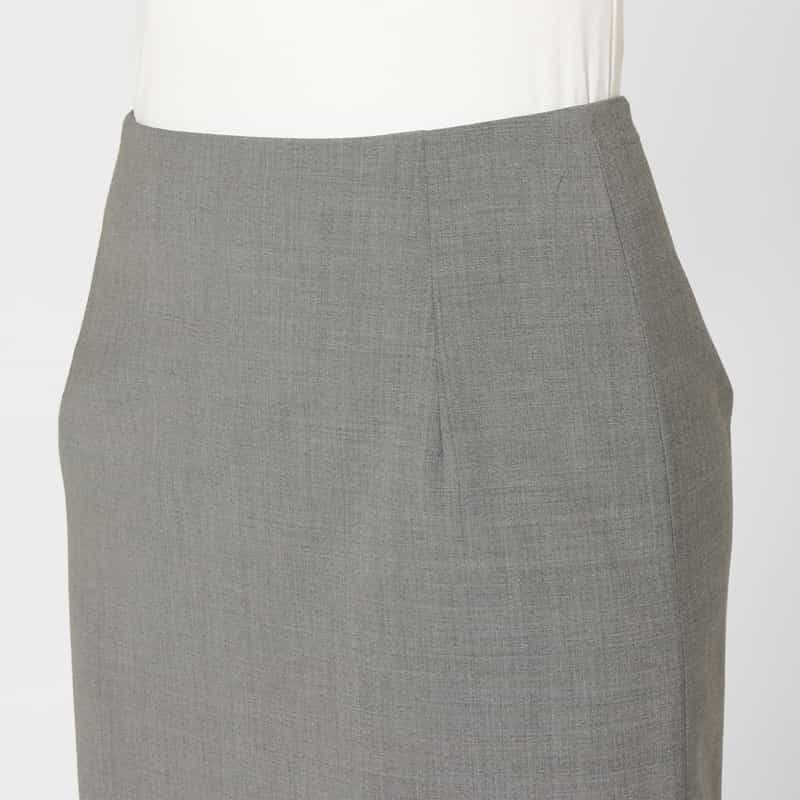 BARNEYS NEW YORK セットアップ トロピカルウール素材 タイトスカート LIGHT GRAY
