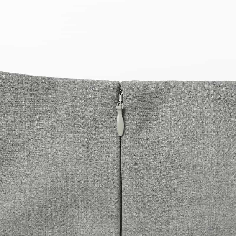 BARNEYS NEW YORK セットアップ トロピカルウール素材 タイトスカート LIGHT GRAY