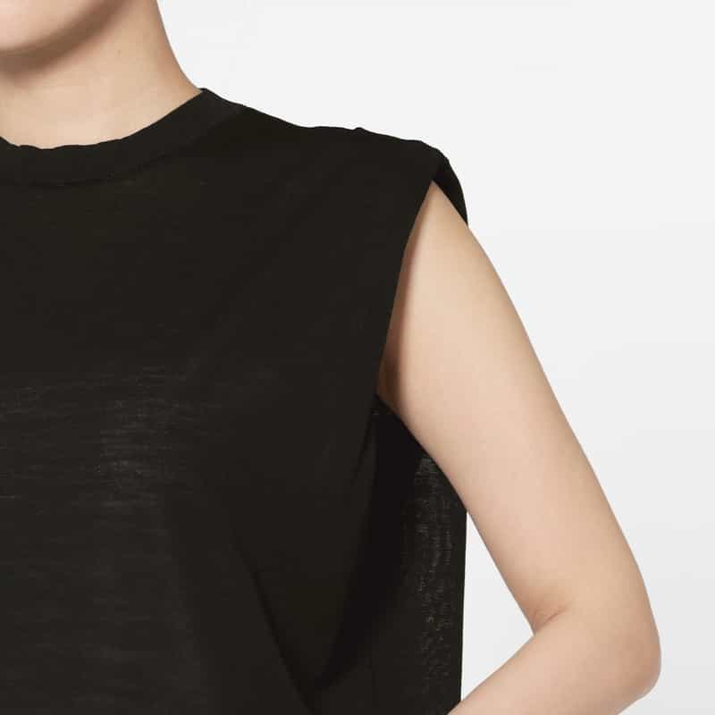 PIPPIOLINO PIPPIOLINO＜ピッピオリーノ＞ ノースリーブニットプルオーバー BLACK