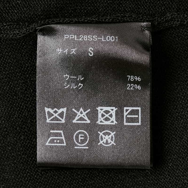 PIPPIOLINO PIPPIOLINO＜ピッピオリーノ＞ ノースリーブニットプルオーバー BLACK