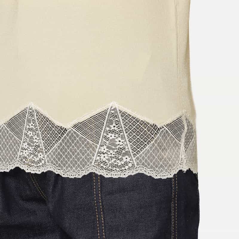 PIPPIOLINO PIPPIOLINO＜ピッピオリーノ＞ バーニーズ　ニューヨーク限定 レースニットプルオーバー WHITE