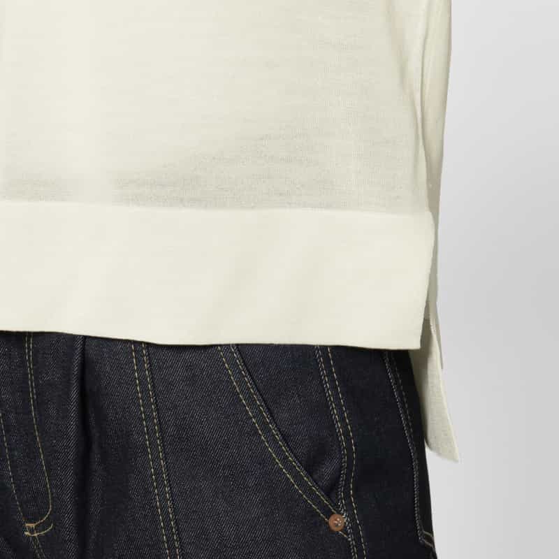 PIPPIOLINO PIPPIOLINO＜ピッピオリーノ＞ スキッパーニットプルオーバー WHITE