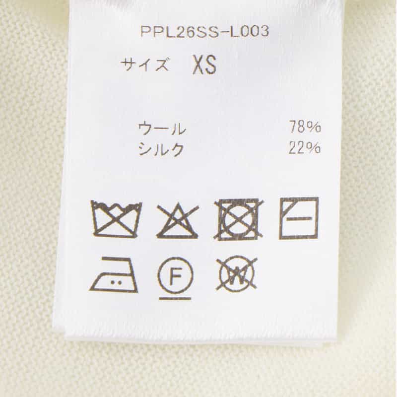 PIPPIOLINO PIPPIOLINO＜ピッピオリーノ＞ スキッパーニットプルオーバー WHITE