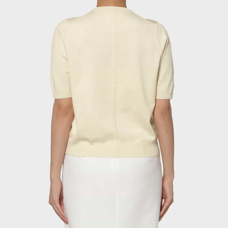 PIPPIOLINO PIPPIOLINO＜ピッピオリーノ＞ バーニーズ　ニューヨーク限定 クルーネックニットプルオーバー WHITE