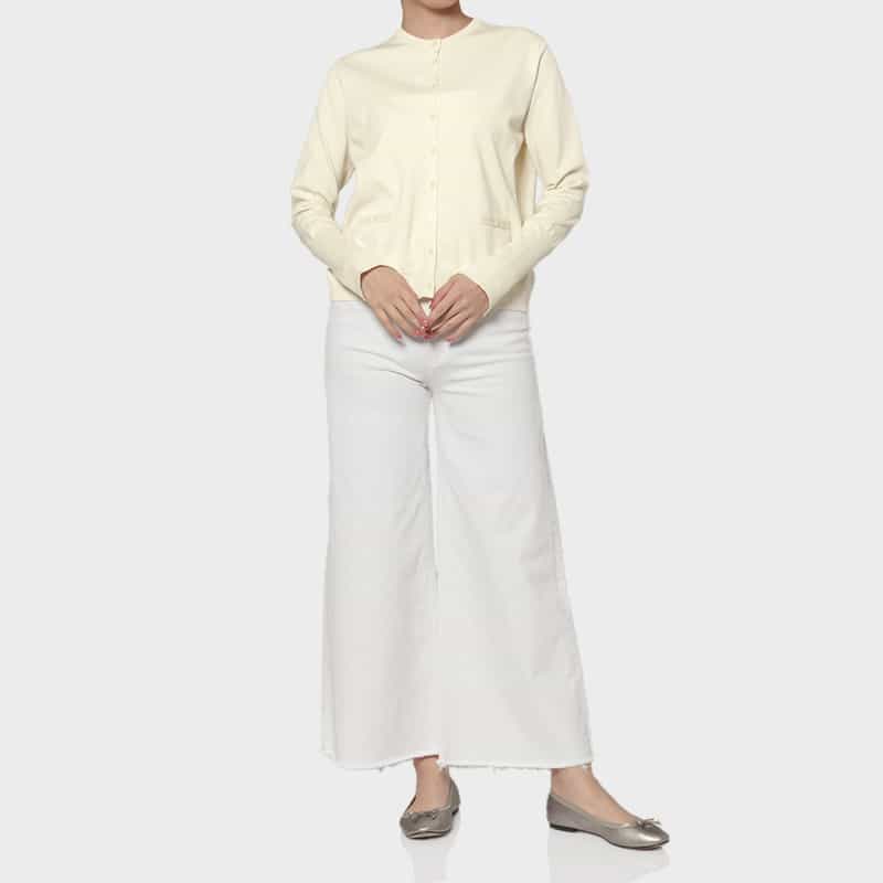 PIPPIOLINO PIPPIOLINO＜ピッピオリーノ＞ バーニーズ　ニューヨーク限定 クルーネックニットカーディガン WHITE