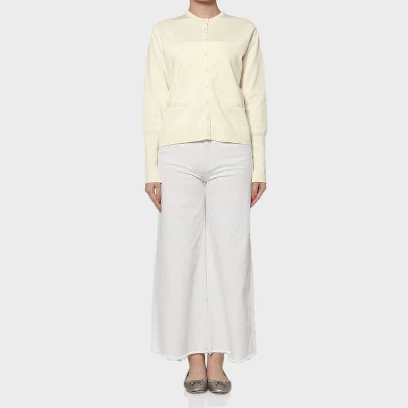 PIPPIOLINO PIPPIOLINO＜ピッピオリーノ＞ バーニーズ　ニューヨーク限定 クルーネックニットカーディガン WHITE