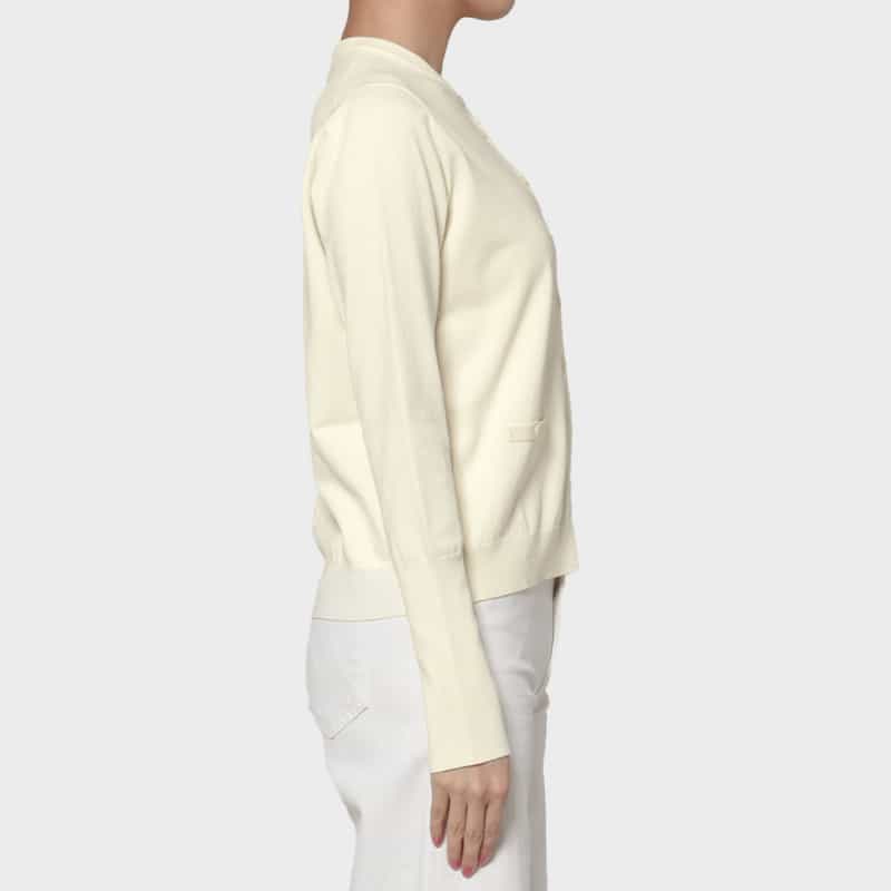 PIPPIOLINO PIPPIOLINO＜ピッピオリーノ＞ バーニーズ　ニューヨーク限定 クルーネックニットカーディガン WHITE