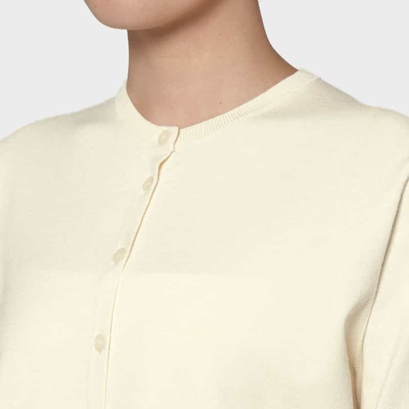 PIPPIOLINO PIPPIOLINO＜ピッピオリーノ＞ バーニーズ　ニューヨーク限定 クルーネックニットカーディガン WHITE