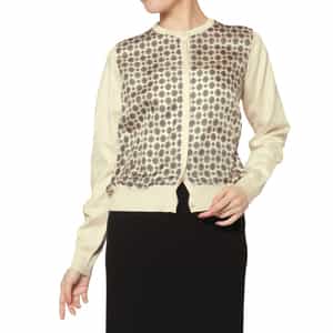 PIPPIOLINO＜ピッピオリーノ＞ バーニーズ　ニューヨーク限定 シルクコンビネーションニットカーディガン