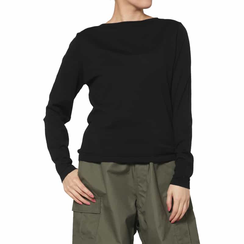 PIPPIOLINO PIPPIOLINO＜ピッピオリーノ＞ バーニーズ　ニューヨーク限定 ボートネックカットソー BLACK