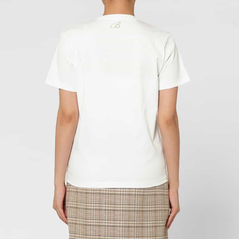 BARNEYS NEW YORK ウォッシャブル スムースコットンTシャツ（アルビニ社製コットン使用） WHITE