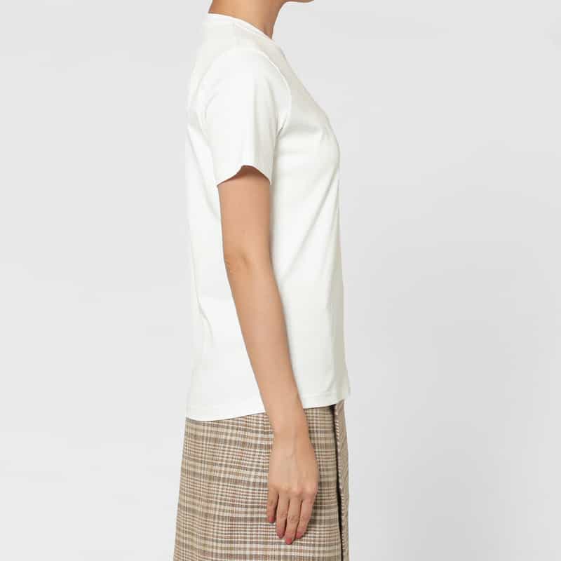 BARNEYS NEW YORK ウォッシャブル スムースコットンTシャツ（アルビニ社製コットン使用） WHITE