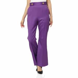 ゴールドボタン センタータックパンツ