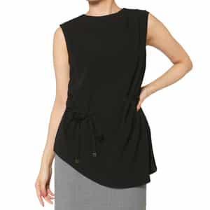 アシンメトリーデザイン ドレープブラウス