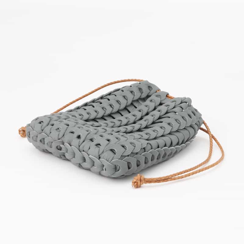 IL MICIO IL MICIO＜イル ミーチョ＞ 巾着バッグ "BOHOSACCHETTO" GRAY