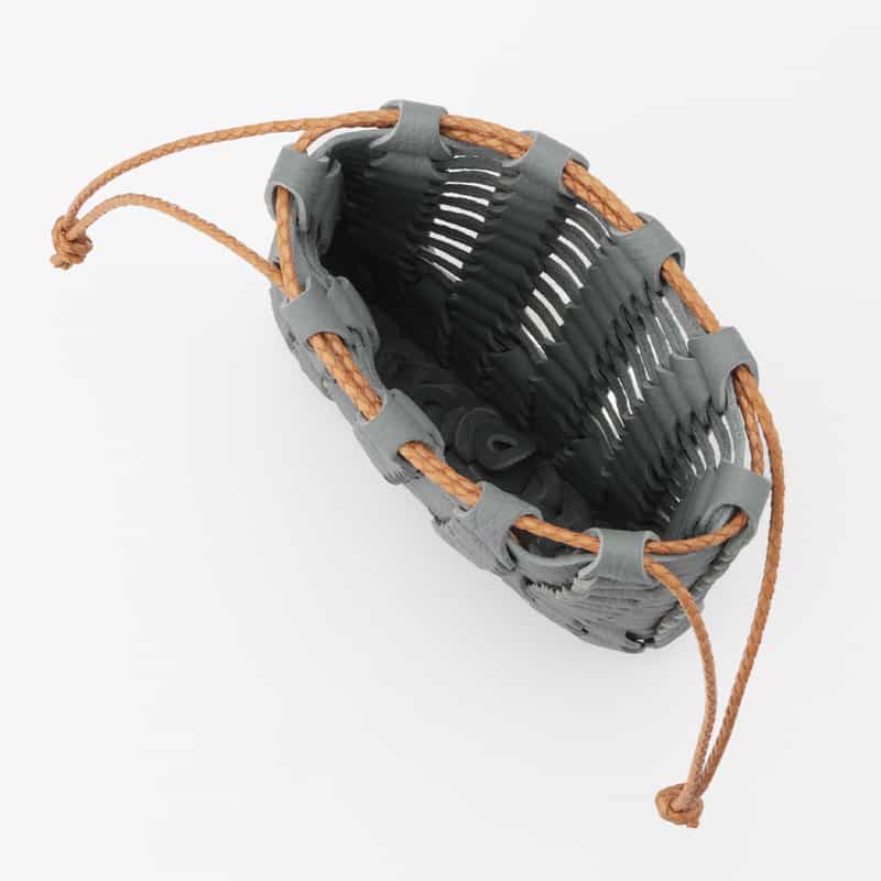 IL MICIO IL MICIO＜イル ミーチョ＞ 巾着バッグ "BOHOSACCHETTO" GRAY