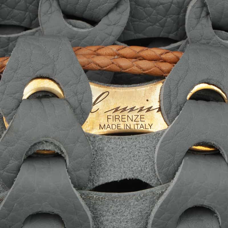 IL MICIO IL MICIO＜イル ミーチョ＞ 巾着バッグ "BOHOSACCHETTO" GRAY