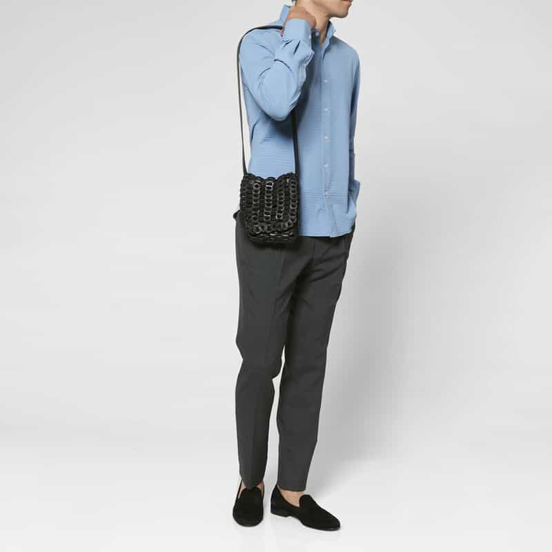 IL MICIO IL MICIO＜イル ミーチョ＞ クロスボディバッグ "B-86" BLACK