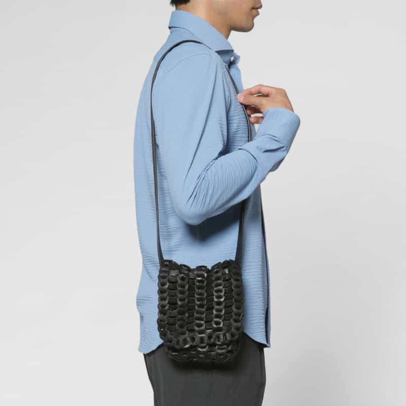 IL MICIO IL MICIO＜イル ミーチョ＞ クロスボディバッグ "B-86" BLACK