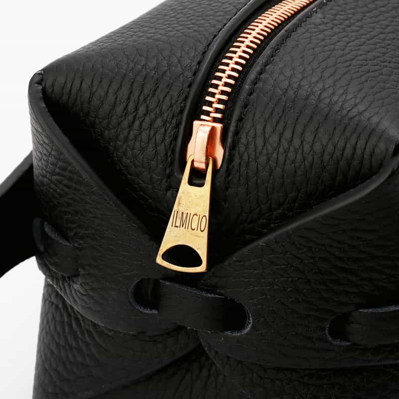 IL MICIO IL MICIO＜イル ミーチョ＞ ハンドルポーチバッグ "N-2" BLACK