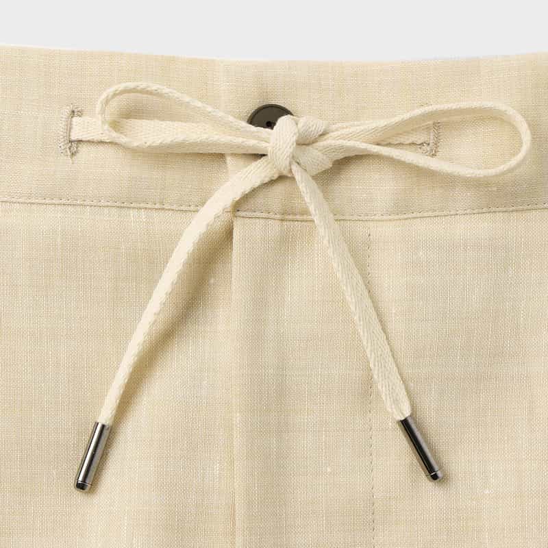 BERNARDO GIUSTI BERNARDO GIUSTI＜ベルナルド ジュスティ＞ バーニーズ　ニューヨーク限定リネンウール素材ストレッチパンツ BEIGE