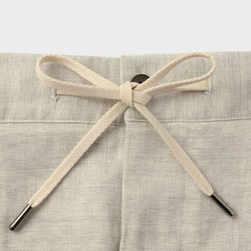 BERNARDO GIUSTI BERNARDO GIUSTI＜ベルナルド ジュスティ＞ バーニーズ　ニューヨーク限定リネンウール素材ストレッチパンツ LIGHT GRAY