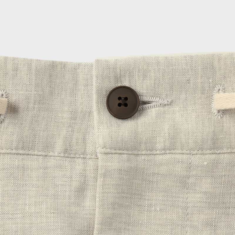 BERNARDO GIUSTI BERNARDO GIUSTI＜ベルナルド ジュスティ＞ バーニーズ　ニューヨーク限定リネンウール素材ストレッチパンツ LIGHT GRAY