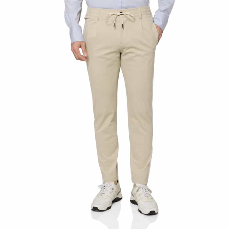 BERNARDO GIUSTI BERNARDO GIUSTI＜ベルナルド ジュスティ＞ ジャージー素材ストレッチパンツ BEIGE