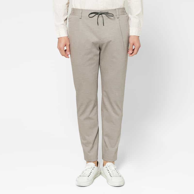 BERNARDO GIUSTI BERNARDO GIUSTI＜ベルナルド ジュスティ＞ ジャージー素材ストレッチパンツ LIGHT GRAY