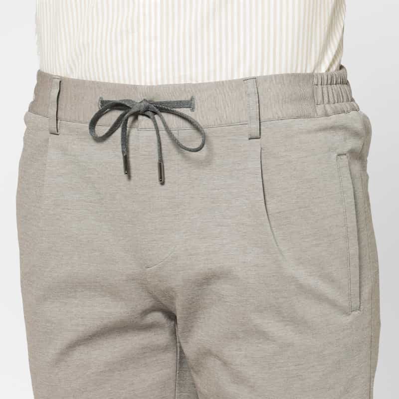 BERNARDO GIUSTI BERNARDO GIUSTI＜ベルナルド ジュスティ＞ ジャージー素材ストレッチパンツ LIGHT GRAY