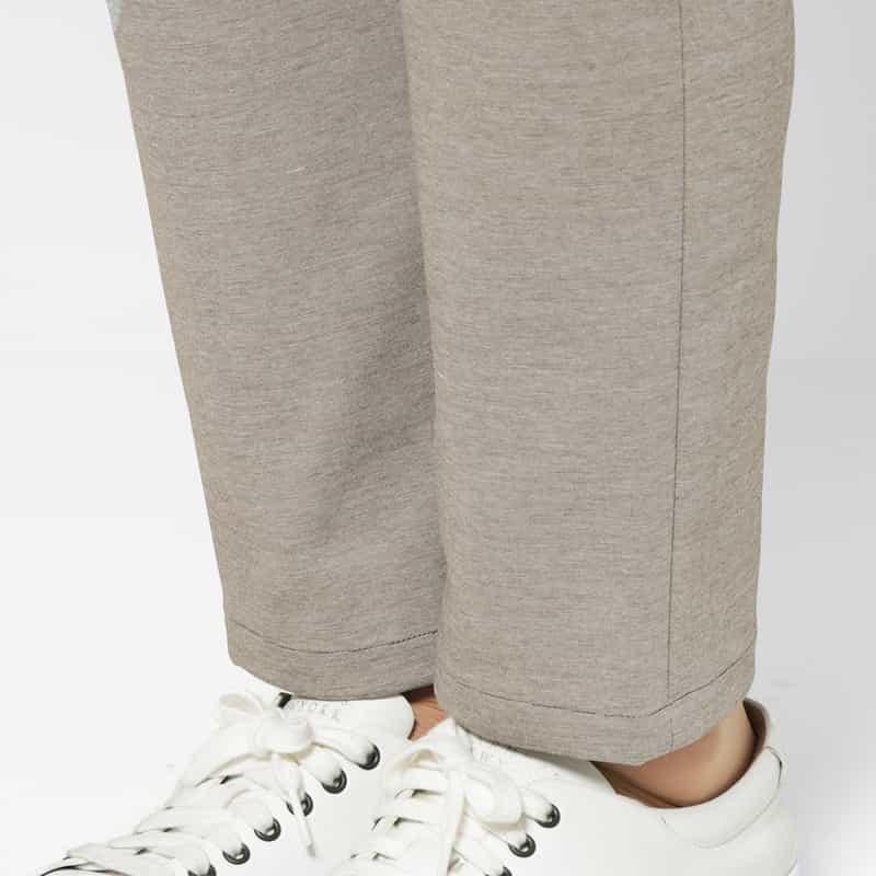 BERNARDO GIUSTI BERNARDO GIUSTI＜ベルナルド ジュスティ＞ ジャージー素材ストレッチパンツ LIGHT GRAY