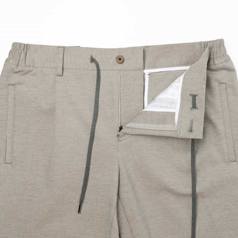 BERNARDO GIUSTI BERNARDO GIUSTI＜ベルナルド ジュスティ＞ ジャージー素材ストレッチパンツ LIGHT GRAY
