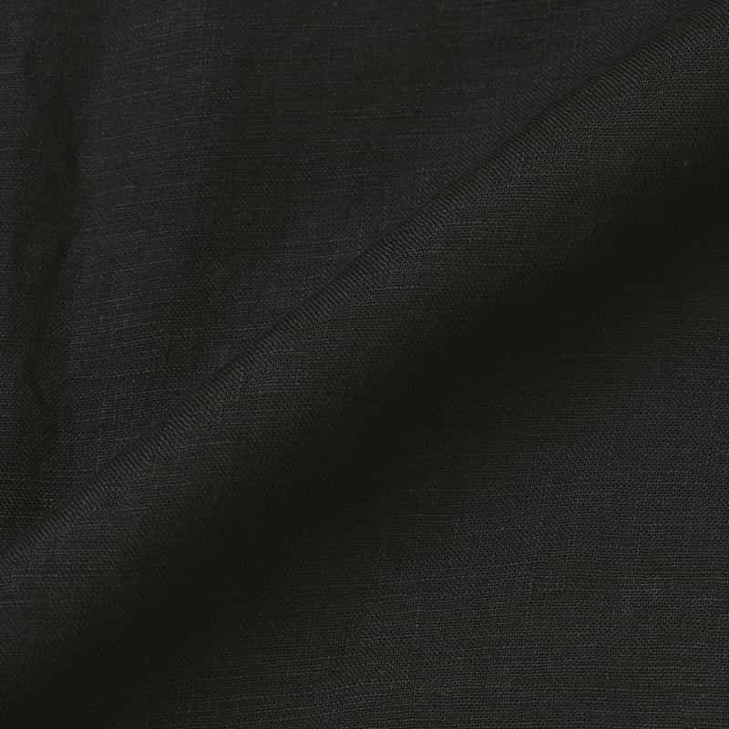 FINAMORE FINAMORE＜フィナモレ＞ バーニーズ　ニューヨーク限定リネンウエスタンシャツ"LUIGI" BLACK