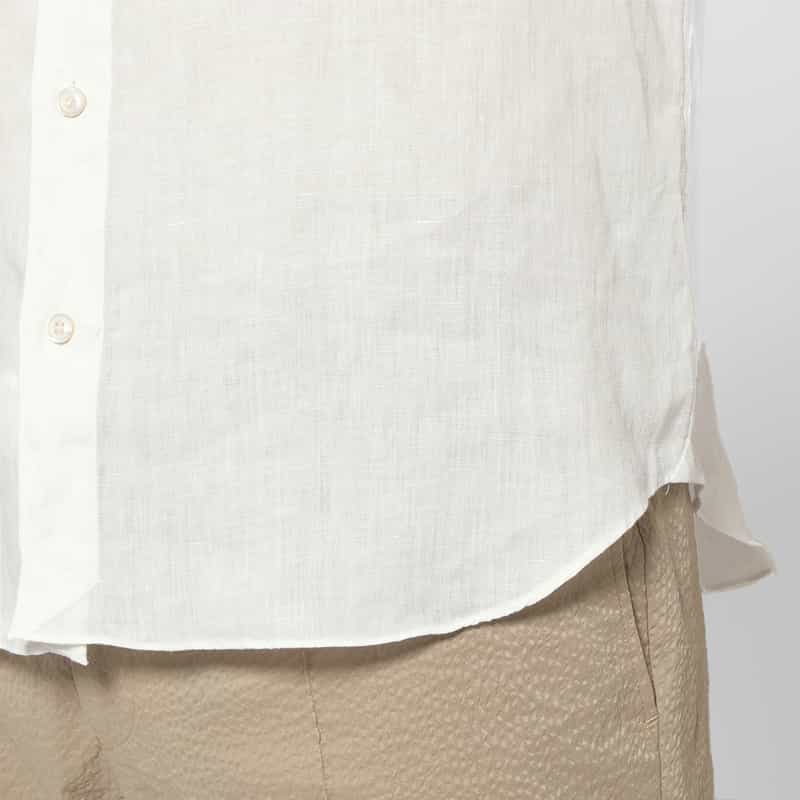 FINAMORE FINAMORE＜フィナモレ＞ リネンシャツ"PANTELLERIA" WHITE