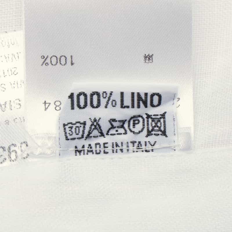 FINAMORE FINAMORE＜フィナモレ＞ リネンシャツ"PANTELLERIA" WHITE