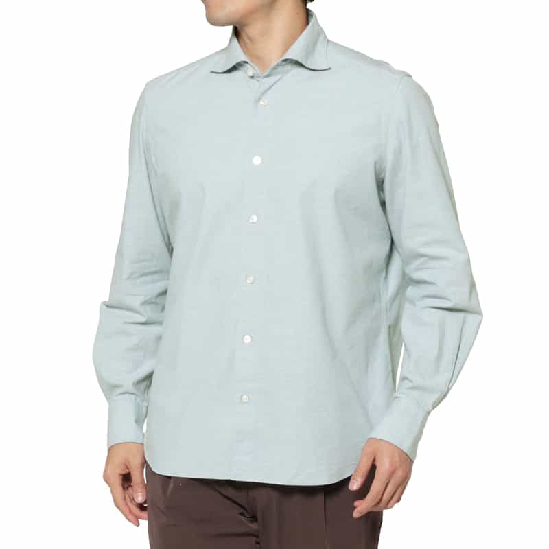 FINAMORE＜フィナモレ＞ シャンブレーシャツ"SIMONE"