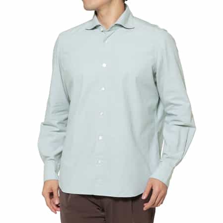 FINAMORE＜フィナモレ＞ シャンブレーシャツ"SIMONE"