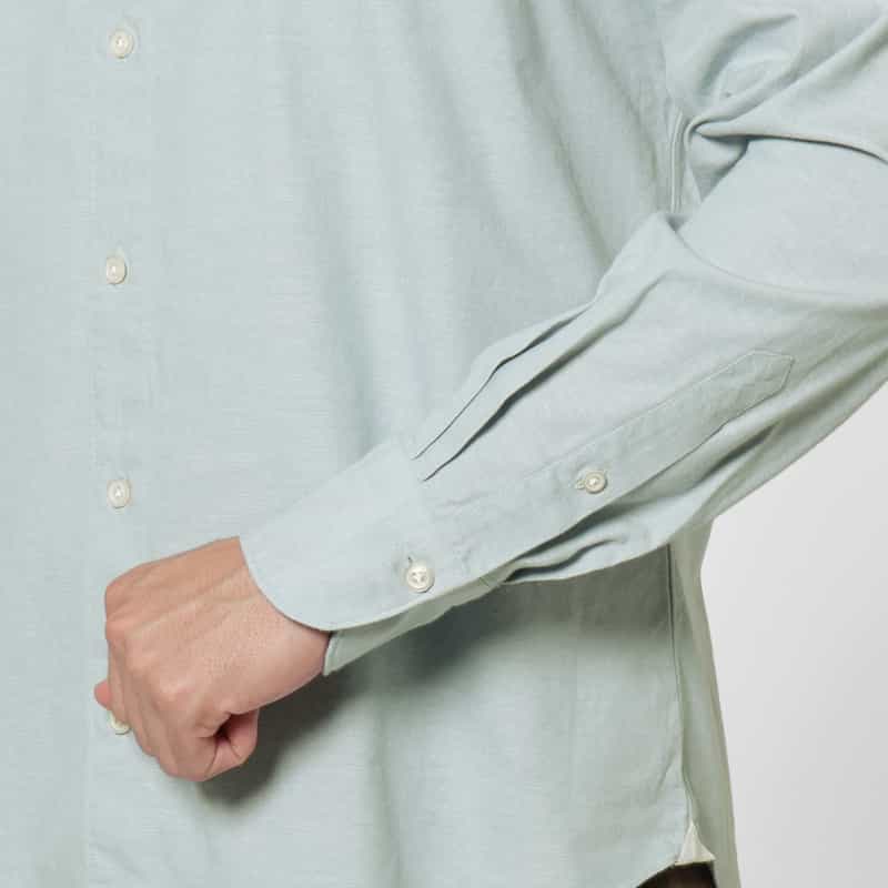 FINAMORE FINAMORE＜フィナモレ＞ シャンブレーシャツ"SIMONE" BLUE