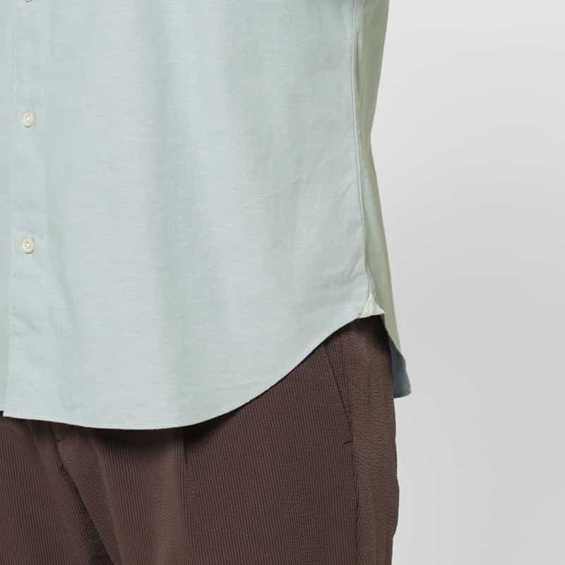 FINAMORE FINAMORE＜フィナモレ＞ シャンブレーシャツ"SIMONE" BLUE