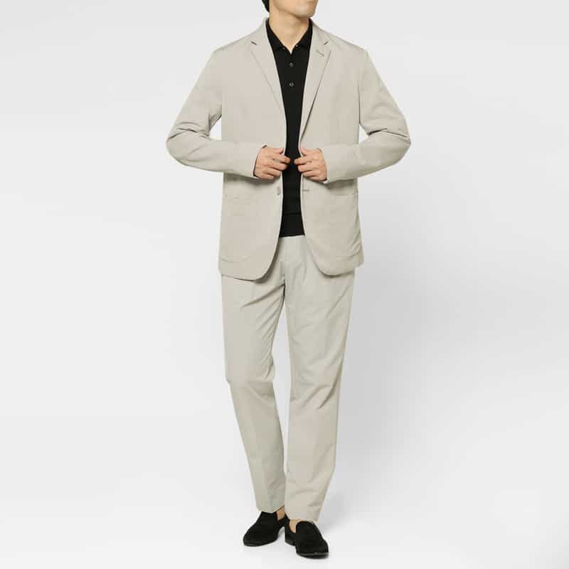 HERNO HERNO＜ヘルノ＞ セットアップ シアサッカー素材テーラードジャケット LIGHT GRAY