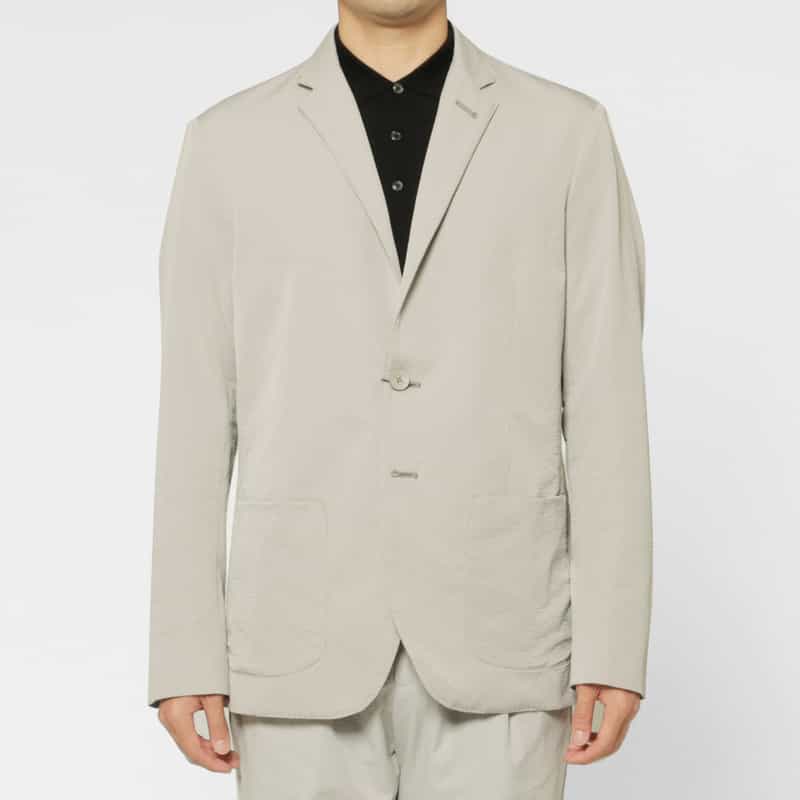 HERNO HERNO＜ヘルノ＞ セットアップ シアサッカー素材テーラードジャケット LIGHT GRAY