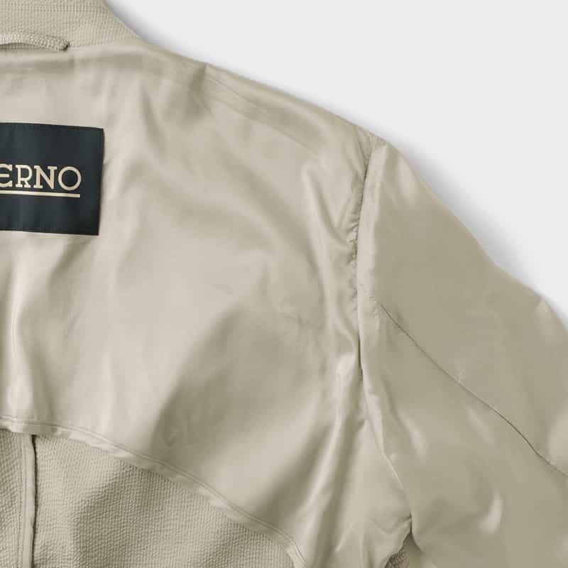 HERNO HERNO＜ヘルノ＞ セットアップ シアサッカー素材テーラードジャケット LIGHT GRAY